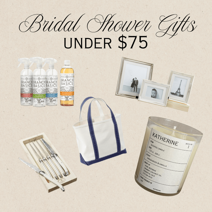 Best Bridal Shower Gifts Under $75
