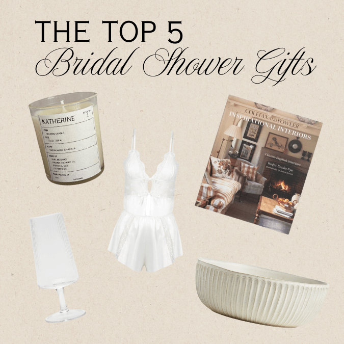 Top 5 Bridal Shower Gifts in 2025