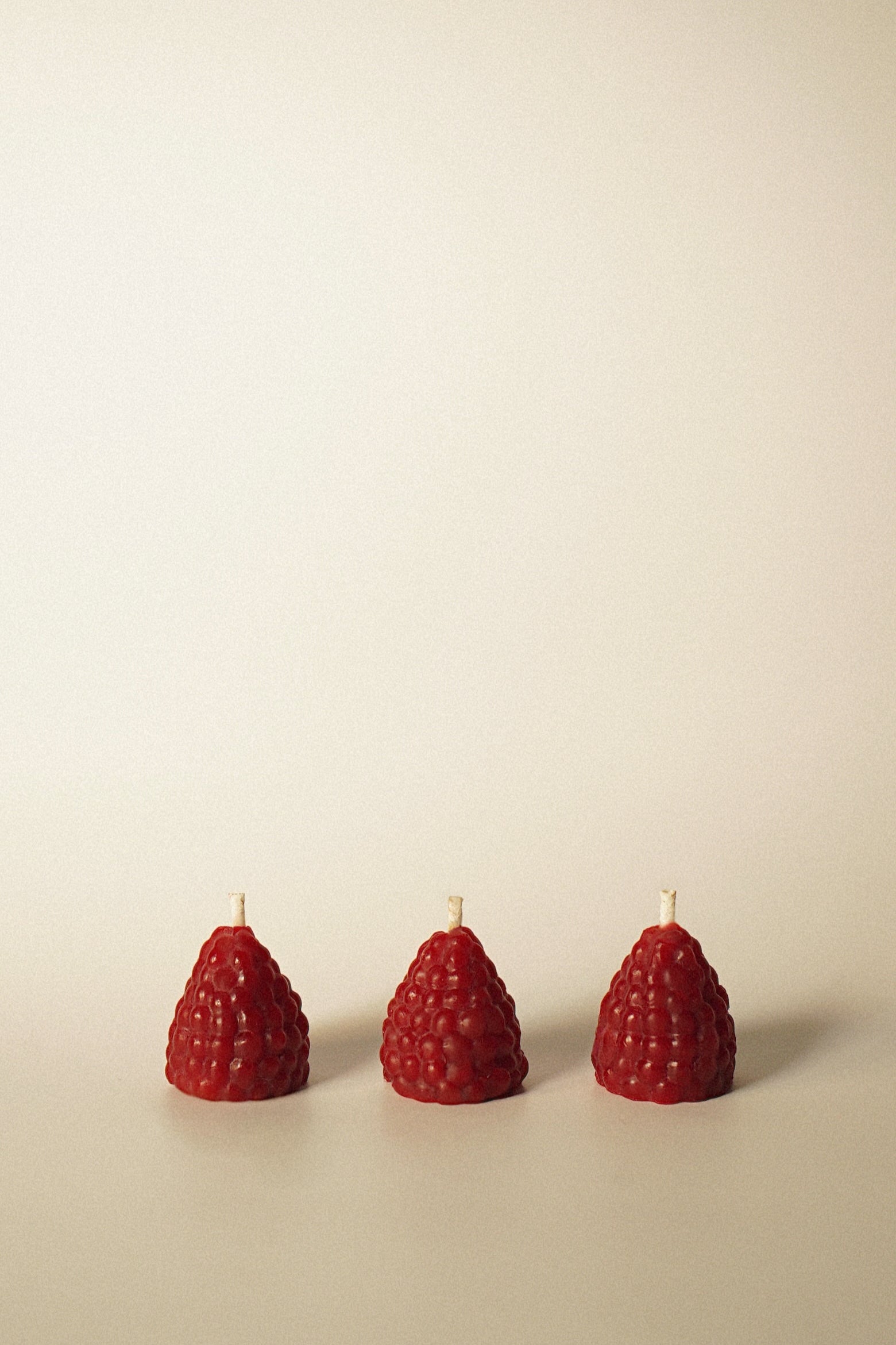 Raspberry Birthday Candles